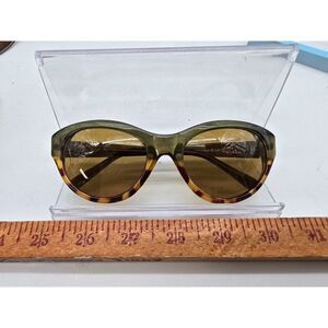 Liz Claiborne Womens Tortoiseshell & Green Gradient Sunglasses